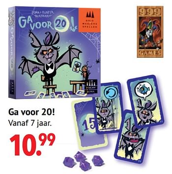 Aanbiedingen Ga voor 20! - 999games - Geldig van 11/10/2021 tot 06/12/2021 bij Multi Bazar