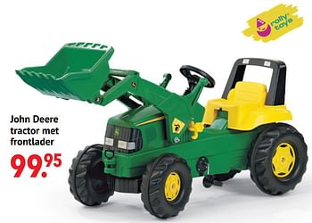 Aanbiedingen John deere tractor met frontlader - Rolly toys - Geldig van 11/10/2021 tot 06/12/2021 bij Multi Bazar