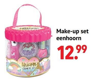 Aanbiedingen Make-up set eenhoorn - Huismerk - Multi Bazar - Geldig van 11/10/2021 tot 06/12/2021 bij Multi Bazar