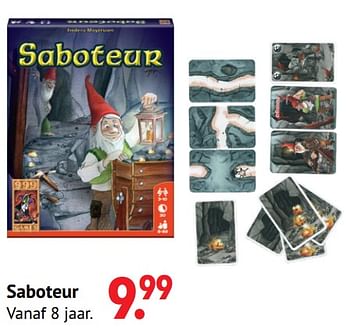 Aanbiedingen Saboteur - 999games - Geldig van 11/10/2021 tot 06/12/2021 bij Multi Bazar