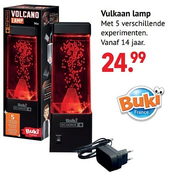 Aanbiedingen Vulkaan lamp - Buki France - Geldig van 11/10/2021 tot 06/12/2021 bij Multi Bazar