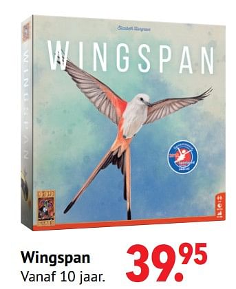 Aanbiedingen Wingspan - 999games - Geldig van 11/10/2021 tot 06/12/2021 bij Multi Bazar