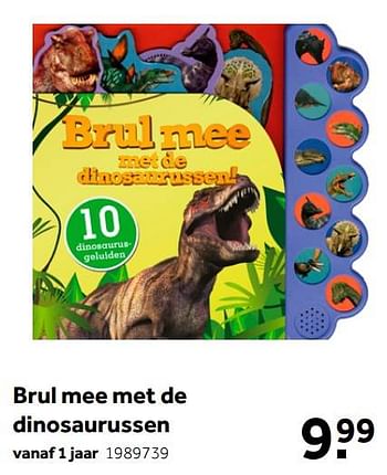 Aanbiedingen Brul mee met de dinosaurussen - Huismerk - Intertoys - Geldig van 02/10/2021 tot 05/12/2021 bij Intertoys