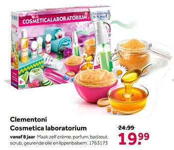 Aanbiedingen Clementoni cosmetica laboratorium - Clementoni - Geldig van 02/10/2021 tot 05/12/2021 bij Intertoys