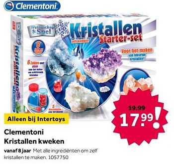 Aanbiedingen Clementoni kristallen kweken - Clementoni - Geldig van 02/10/2021 tot 05/12/2021 bij Intertoys