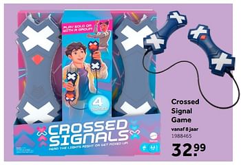 Aanbiedingen Crossed signal game - Mattel - Geldig van 02/10/2021 tot 05/12/2021 bij Intertoys