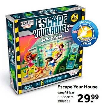 Aanbiedingen Escape your house - Identity Games - Geldig van 02/10/2021 tot 05/12/2021 bij Intertoys