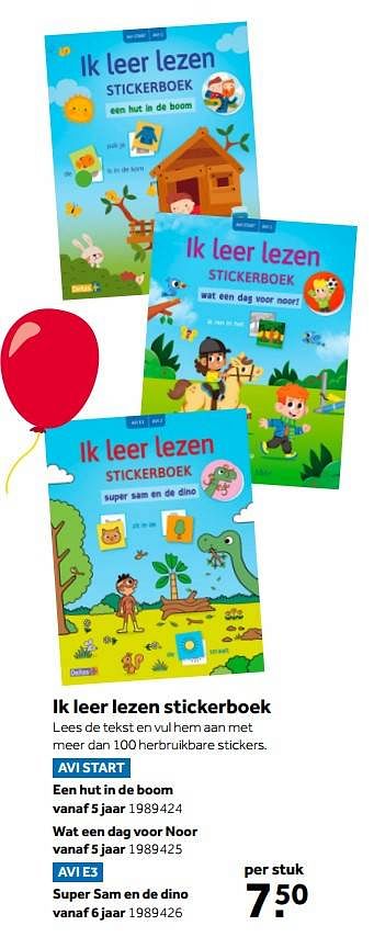 Aanbiedingen Ik leer lezen stickerboek een hut in de boom - Huismerk - Intertoys - Geldig van 02/10/2021 tot 05/12/2021 bij Intertoys