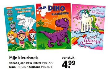 Aanbiedingen Mijn kleurboek paw patrol - Nickelodeon - Geldig van 02/10/2021 tot 05/12/2021 bij Intertoys