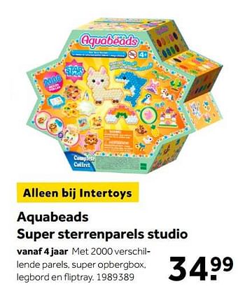Aanbiedingen Aquabeads super sterrenparels studio - Aquabeads - Geldig van 02/10/2021 tot 05/12/2021 bij Intertoys