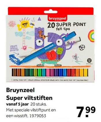 Aanbiedingen Bruynzeel super viltstiften - Bruynzeel - Geldig van 02/10/2021 tot 05/12/2021 bij Intertoys