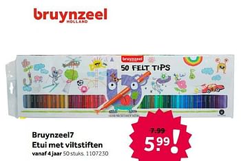 Aanbiedingen Bruynzeel7 etui met viltstiften - Bruynzeel - Geldig van 02/10/2021 tot 05/12/2021 bij Intertoys