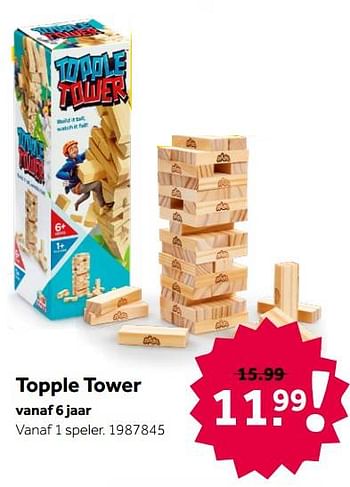 Aanbiedingen Topple tower - Huismerk - Intertoys - Geldig van 02/10/2021 tot 05/12/2021 bij Intertoys