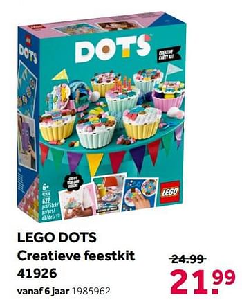 Aanbiedingen Lego dots creatieve feestkit 41926 - Lego - Geldig van 02/10/2021 tot 05/12/2021 bij Intertoys