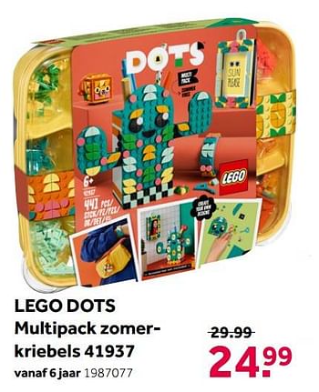 Aanbiedingen Lego dots multipack zomerkriebels 41937 - Lego - Geldig van 02/10/2021 tot 05/12/2021 bij Intertoys