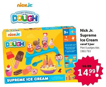 Aanbiedingen Nick jr. supreme ice cream - Nick Jr. - Geldig van 02/10/2021 tot 05/12/2021 bij Intertoys