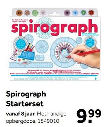 Aanbiedingen Spirograph starterset - Spirograph - Geldig van 02/10/2021 tot 05/12/2021 bij Intertoys