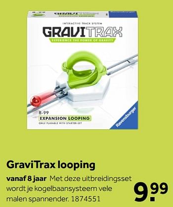Aanbiedingen Gravitrax looping - Ravensburger - Geldig van 02/10/2021 tot 05/12/2021 bij Intertoys