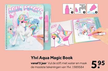 Aanbiedingen Ylvi aqua magic book - Ylvi en de Minimoomis - Geldig van 02/10/2021 tot 05/12/2021 bij Intertoys