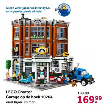 Aanbiedingen Lego creator garage op de hoek 10264 - Lego - Geldig van 02/10/2021 tot 05/12/2021 bij Intertoys