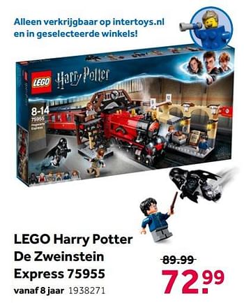 Aanbiedingen Lego harry potter de zweinstein express 75955 - Lego - Geldig van 02/10/2021 tot 05/12/2021 bij Intertoys