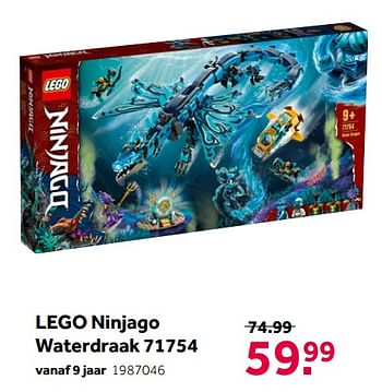 Aanbiedingen Lego ninjago waterdraak 71754 - Lego - Geldig van 02/10/2021 tot 05/12/2021 bij Intertoys