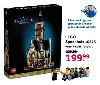 Aanbiedingen Lego spookhuis 10273 - Lego - Geldig van 02/10/2021 tot 05/12/2021 bij Intertoys