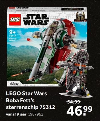 Aanbiedingen Lego star wars boba fett’s sterrenschip 75312 - Lego - Geldig van 02/10/2021 tot 05/12/2021 bij Intertoys