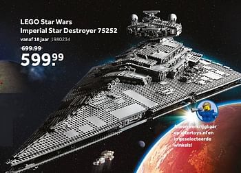 Aanbiedingen Lego star wars imperial star destroyer 75252 - Lego - Geldig van 02/10/2021 tot 05/12/2021 bij Intertoys