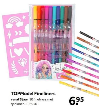 Aanbiedingen Topmodel fineliners - Top Model - Geldig van 02/10/2021 tot 05/12/2021 bij Intertoys