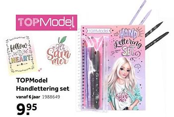 Aanbiedingen Topmodel handlettering set - Top Model - Geldig van 02/10/2021 tot 05/12/2021 bij Intertoys