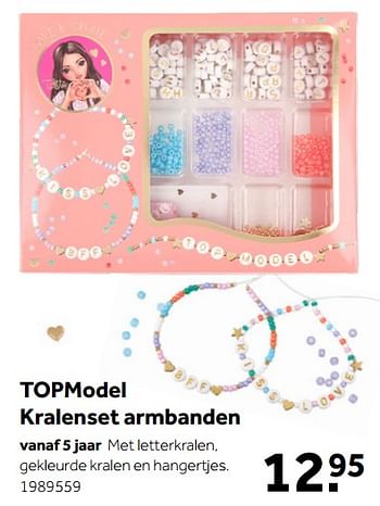 Aanbiedingen Topmodel kralenset armbanden - Top Model - Geldig van 02/10/2021 tot 05/12/2021 bij Intertoys