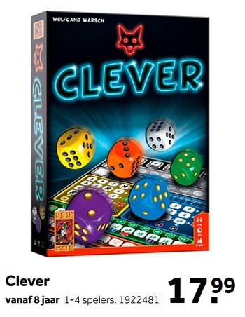 Aanbiedingen Clever - 999games - Geldig van 02/10/2021 tot 05/12/2021 bij Intertoys