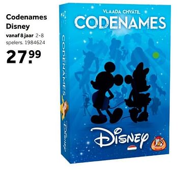 Aanbiedingen Codenames disney - White Goblin Games - Geldig van 02/10/2021 tot 05/12/2021 bij Intertoys