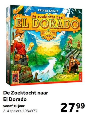 Aanbiedingen De zoektocht naar el dorado - 999games - Geldig van 02/10/2021 tot 05/12/2021 bij Intertoys