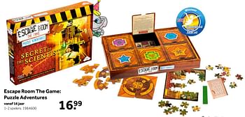 Aanbiedingen Escape room the game puzzle adventures - Identity Games - Geldig van 02/10/2021 tot 05/12/2021 bij Intertoys