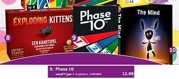 Aanbiedingen Phase 10 - Mattel - Geldig van 02/10/2021 tot 05/12/2021 bij Intertoys