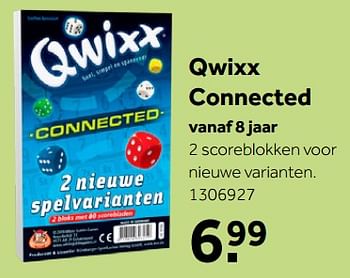 Aanbiedingen Qwixx connected - White Goblin Games - Geldig van 02/10/2021 tot 05/12/2021 bij Intertoys