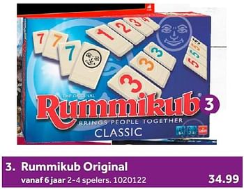 Aanbiedingen Rummikub original - Goliath - Geldig van 02/10/2021 tot 05/12/2021 bij Intertoys