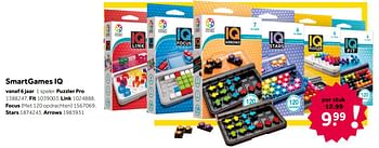 Aanbiedingen Smartgames iq puzzler pro - Smart Games - Geldig van 02/10/2021 tot 05/12/2021 bij Intertoys