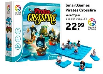 Aanbiedingen Smartgames pirates crossfire - Smart Games - Geldig van 02/10/2021 tot 05/12/2021 bij Intertoys