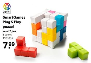 Aanbiedingen Smartgames plug + play puzzel - Smart Games - Geldig van 02/10/2021 tot 05/12/2021 bij Intertoys