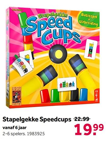 Aanbiedingen Stapelgekke speedcups - 999games - Geldig van 02/10/2021 tot 05/12/2021 bij Intertoys