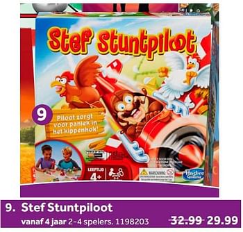 Aanbiedingen Stef stuntpiloot - Hasbro - Geldig van 02/10/2021 tot 05/12/2021 bij Intertoys