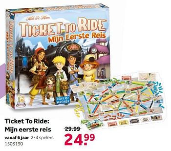 Aanbiedingen Ticket to ride mijn eerste reis - Days of Wonder - Geldig van 02/10/2021 tot 05/12/2021 bij Intertoys