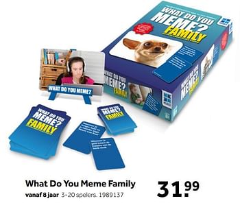 Aanbiedingen What do you meme family - Megableu - Geldig van 02/10/2021 tot 05/12/2021 bij Intertoys