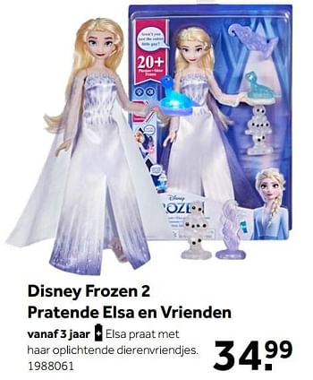 Aanbiedingen Disney frozen 2 pratende elsa en vrienden - Disney  Frozen - Geldig van 02/10/2021 tot 05/12/2021 bij Intertoys