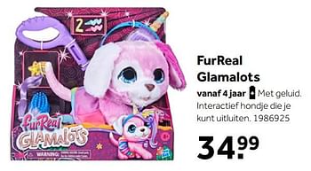 Aanbiedingen Furreal glamalots - Hasbro - Geldig van 02/10/2021 tot 05/12/2021 bij Intertoys