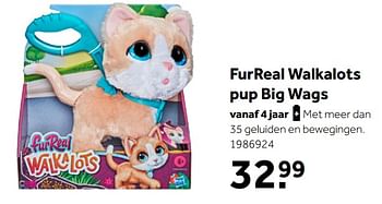 Aanbiedingen Furreal walkalots pup big wags - Hasbro - Geldig van 02/10/2021 tot 05/12/2021 bij Intertoys