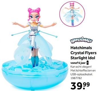 Aanbiedingen Hatchimals crystal flyers starlight idol - Hatchimals - Geldig van 02/10/2021 tot 05/12/2021 bij Intertoys